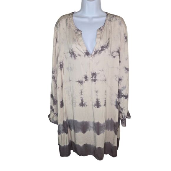 Pure Jill J. Jill Tie Dye Long Sleeve Tunic Top Size 2X - Picture 1 of 7